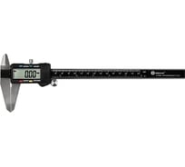 Штангенциркуль цифровой КОБАЛЬТ ШЦЦ открытого типа, 200 мм, точность 0,01 мм, глубиномер, направляющая из нерж. стали, кейс () 919-883