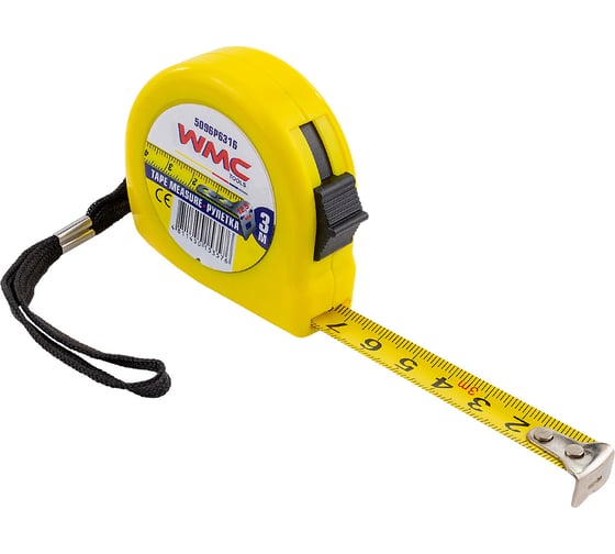 Рулетка 3м WMC TOOLS WMC-5096P6316(61012)