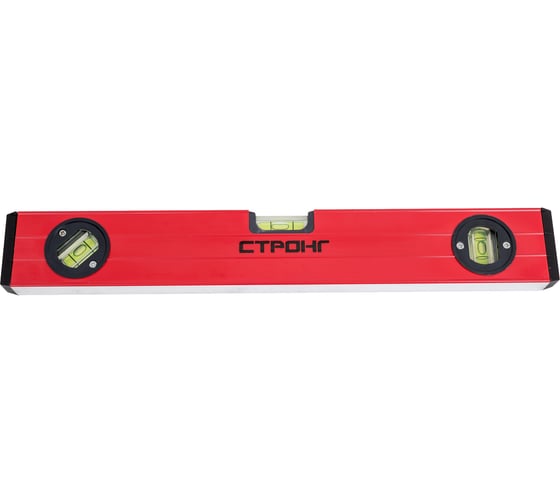 Уровень Strong магнитный усиленный 400 х 0.8 мм 3 глазка СТИ-618008400 1