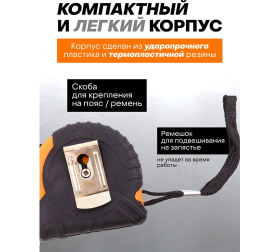 Рулетка 3м ISMA-5096P6316(61013)