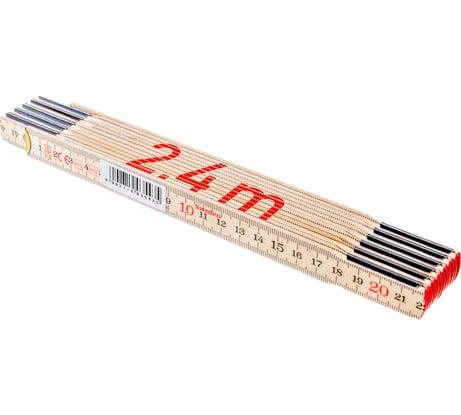 Складной метр SOLA H 2.4/12, L=2,4 м, 12 секций, береза 53010801