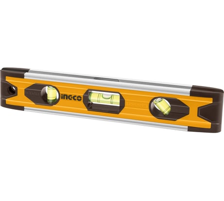 Мини-пузырьковый уровень INGCO 225 мм, 3 уровня HMSL01030