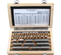 Наборы концевых мер длины CNIC ALDS № 2, класс точности 2, 38 мер, от 1,005 до 100 мм 38 75155