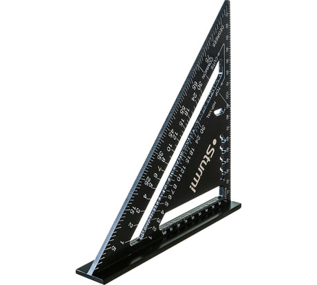 Угольник Sturm 2020-07-170 170мм, алюминиевый сплав, чёрная оксидация, белая шкала