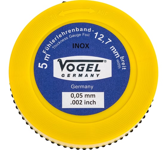Щупы в рулетках Vogel с нержавеющей лентой, 5м, толщина 0,05 456005
