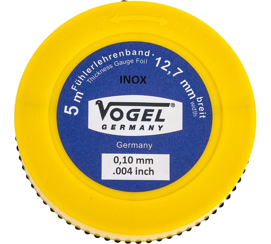 Щупы в рулетках Vogel с нержавеющей лентой, 5м, толщина 0,1 456010