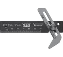 Шаблон для контроля заточки сверла Vogel универс. 0-70мм, 60-160 гр., 472018