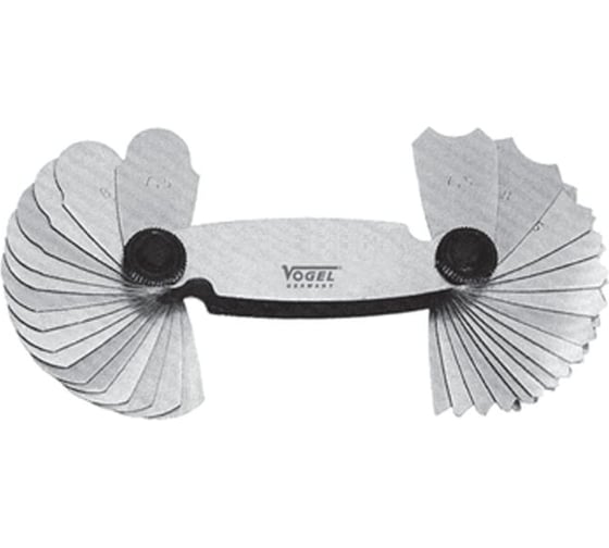 Набор радиусных шаблонов Vogel 15.5-25.0, 15 шт., 30 мер 472107 1