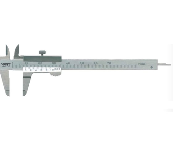 Штангенциркуль с глубиномером Vogel 0-70 0.05 винт 201009