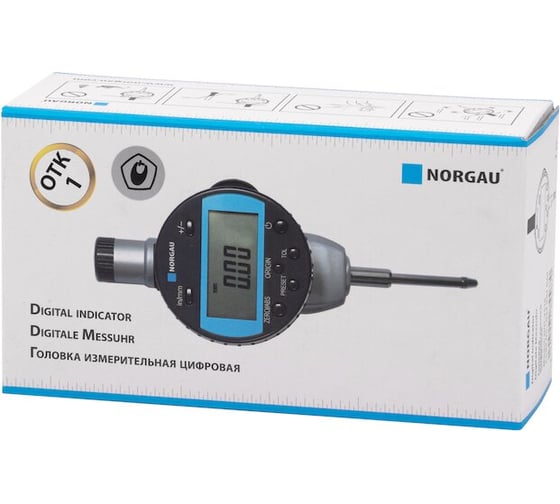 Головка измерительная NORGAU цифровая 25мм/0,01мм, тип NID, 042042020