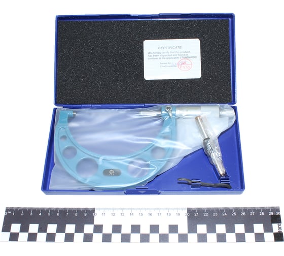 Микрометр гладкий TLX МК-100 75-100 мм 0,01 кл.т.1 тв.сплав 400-120М 75235