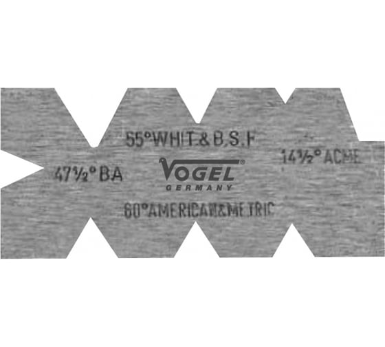 Шаблоны резьбовые Vogel для резьб SAE, WW, ACME 472008 1