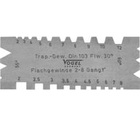 Шаблоны резьбовые Vogel для трапецивидной (2-12 мм) и ленточной (2-8н/дюйм) резьбы 472005