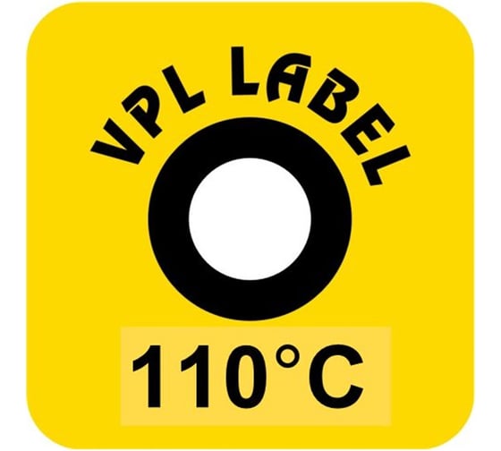 Наклейка термоиндикаторная необратимая VPL Thermolabel (110C), 1000 штук A110 VPLA110 1