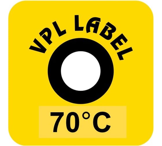 Наклейка термоиндикаторная необратимая VPL Thermolabel (70C), 1000 штук A70 VPLA70 1