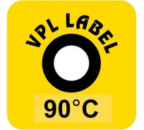 Наклейка термоиндикаторная необратимая VPL Thermolabel 90C), упаковка 1000 штук A90 VPLA90