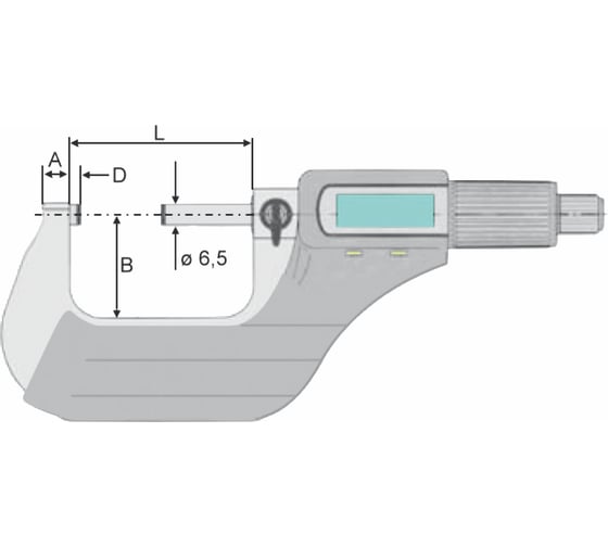 Микрометр цифровой Vogel 0-25x0.001 IP40 ABS 231061