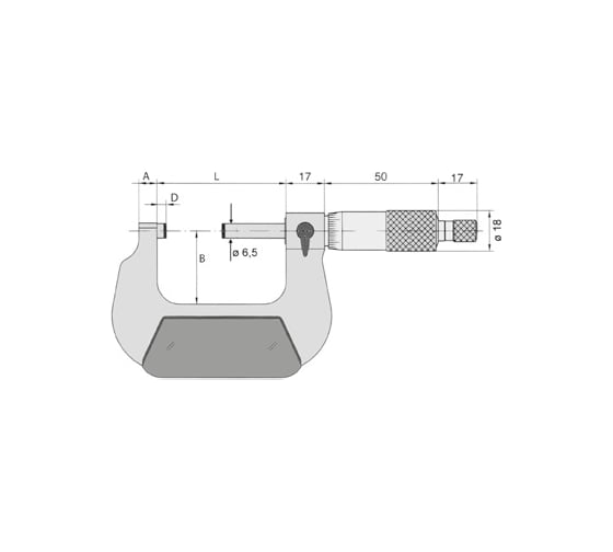 Микрометр гладкий Vogel 0 - 25x0.01 231351