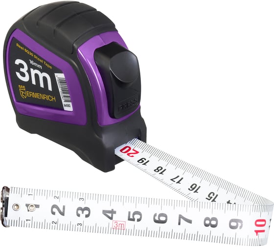 Рулетка Ermenrich (Эрменрих) Reel SQ30, фиолетовый 84582