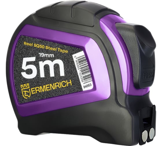 Рулетка Ermenrich (Эрменрих) Reel SQ50, фиолетовый 84583