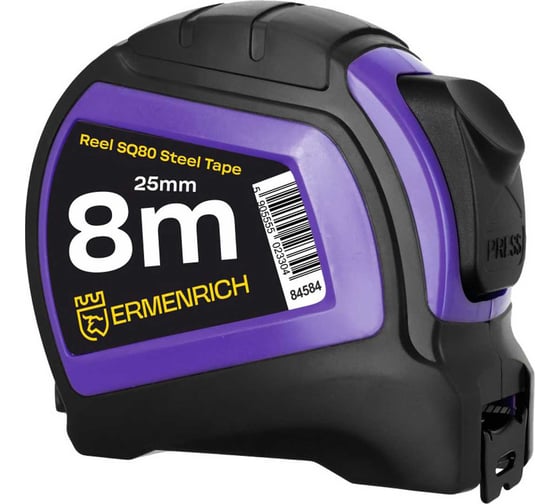 Рулетка Ermenrich (Эрменрих) Reel SQ80, фиолетовый 84584