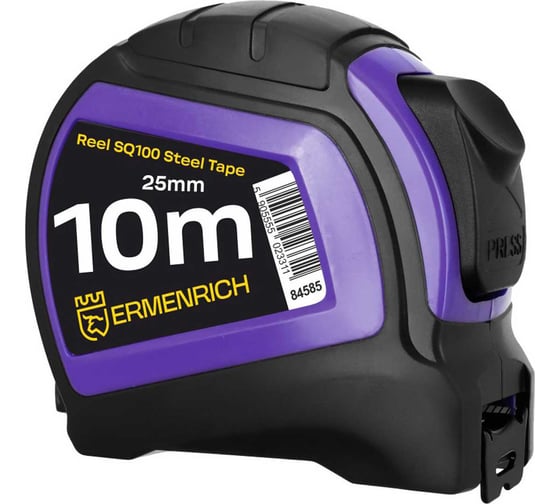 Рулетка Ermenrich (Эрменрих) Reel SQ100, фиолетовый 84585