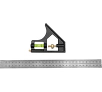 Многофункциональная линейка с уровнем ALUKOMTOOLS 30 см АТ-МФЛ300