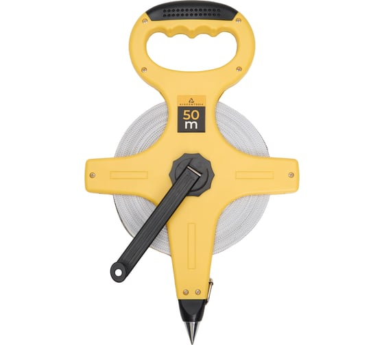Рулетка геодезическая ALUKOMTOOLS 50 м, лента армированная стекловолокном, ABS пластик АТ-РГ513