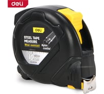 Профессииональная рулетка с двойным стопором DELI 10м х 25мм DL9010P 178666