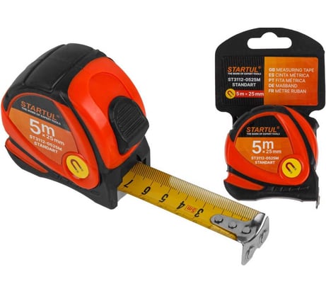 Рулетка STARTUL, 5 м / 25 мм, STANDART ST3112-0525M ЦЗ-0281361423