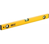 Уровень FIT Старт, 3 глазка, желтый корпус, фрезер. рабочая грань, магниты, шкала 600 мм 18132