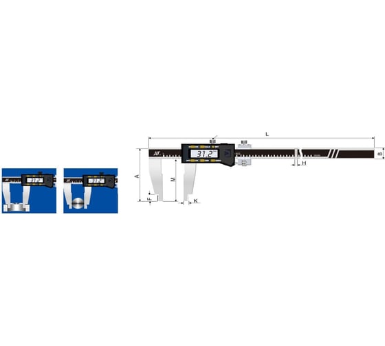 Штангенциркуль цифровой CHUAN ШЦЦ-3 0-500x0.01 (ГРСИ №94479-25) 1013050001