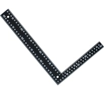 Угольник цельнометаллический On 200x300 мм, п/о черный муар 05-02-203