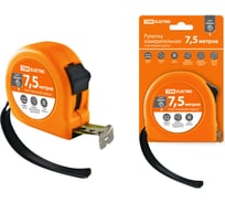 Рулетка TDM ELECTRIC Гранит длина 7.5 м, стальная лента, ширина 25 мм, пластиковый корпус SQ1018-0103