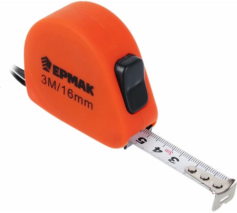 Рулетка ЕРМАК софт-тач 3мх16мм 658-731