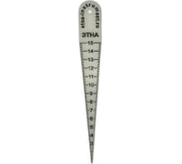 Конусная линейка ЭТНА 0-15 мм,  пластик MP-15