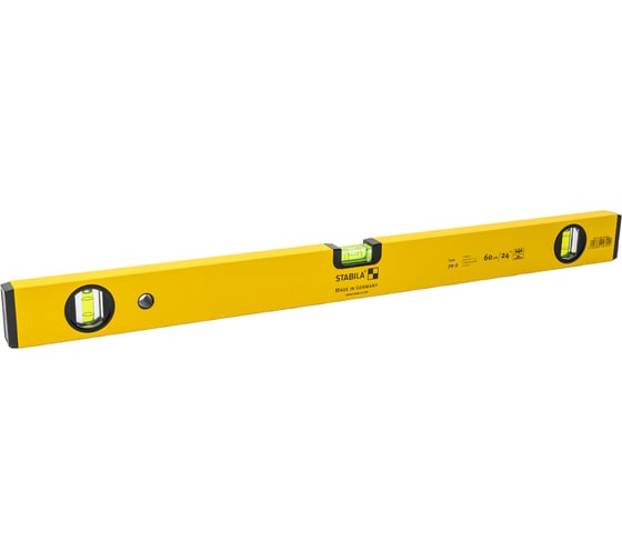 Уровень STABILA тип 70-2, 60 см, 3 глазка, точность 0,5 мм/м 02324
