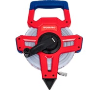 Рулетка со стекловолоконной лентой WORKPRO 50м WP263004