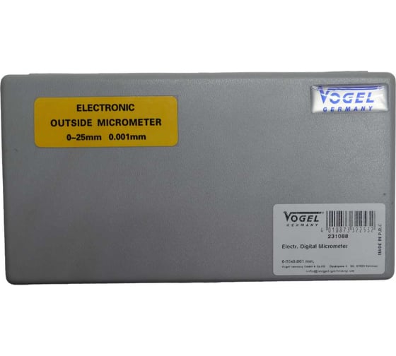 Микрометры цифровые Vogel 0-25x0.001 IP54 231088