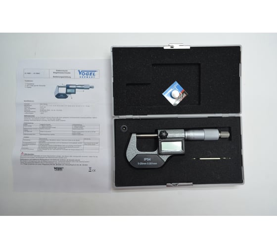 Микрометры цифровые Vogel 0-25x0.001 IP54 231088