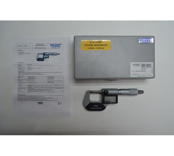 Микрометры цифровые Vogel 0-25x0.001 IP54 231088