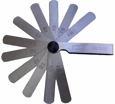 Набор щупов ГТО №3 75 мм, 0.50-1 мм, 11 пластин FG307501001