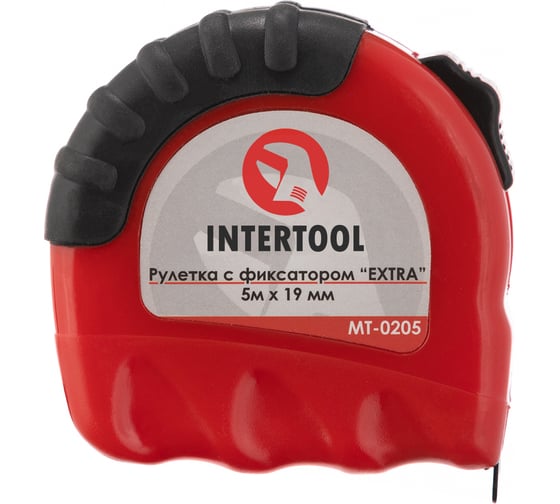 Рулетка с фиксатором INTERTOOL EXTRA 5 м х 19 мм MT-0205