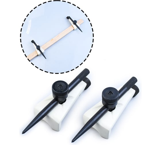 Головки для циркуля GOLDRATIO Beam Trammel,, 2 штуки М00023916 1