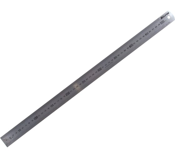 Линейка измерительная Micron 500x30мм металлическая ГРСИ 89267-23 с пов. 148094 1