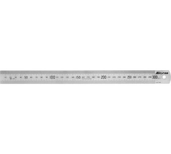 Линейка измерительная Micron 300x25.4мм металлическая ГРСИ 89267-23 с пов. 130857