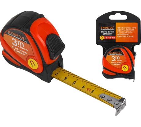 Рулетка STARTUL 3м/16мм STANDART ST3112-0316M