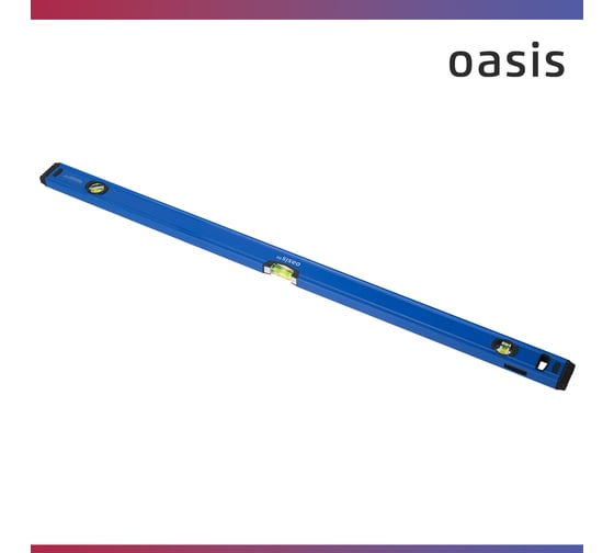 Уровень алюминиевый коробчатый Oasis Pro 1000 мм, магнитный с зеркальным глазком 103040500021