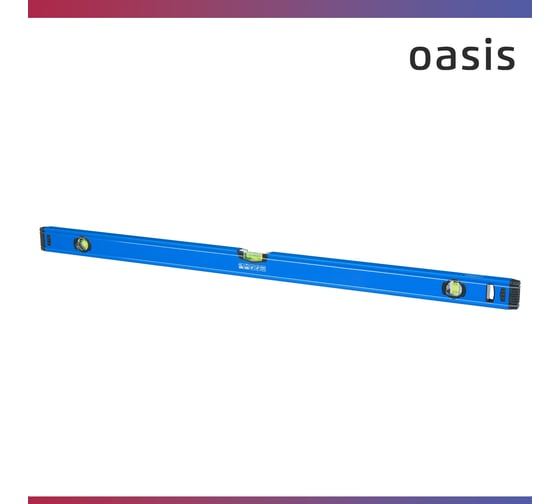 Уровень алюминиевый коробчатый Oasis Pro 1000 мм, магнитный с зеркальным глазком 103040500021