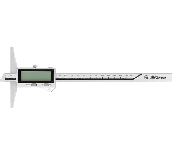 Штангенглубиномер Micron ШГЦ- 200 0.01 электр. ГРСИ 93125-24 IP67 Bluetooth 1139359 1